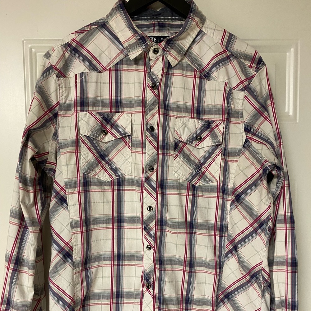 Buckle Men’s Long Sleeve Button Down - Size Large - Standard Fit - Like New